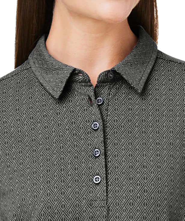 Devon & Jones Women's Crownlux Geo Performance Polo - Printed