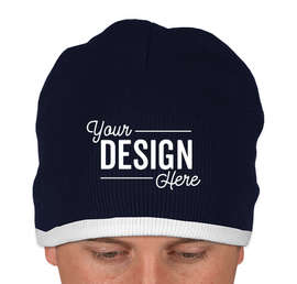Canada - Sportsman Bottom Stripe Beanie - Color: Navy / White