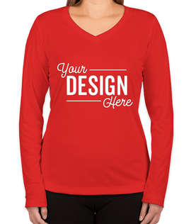 Sport-Tek Women's Competitor Long Sleeve V-Neck Performance Shirt