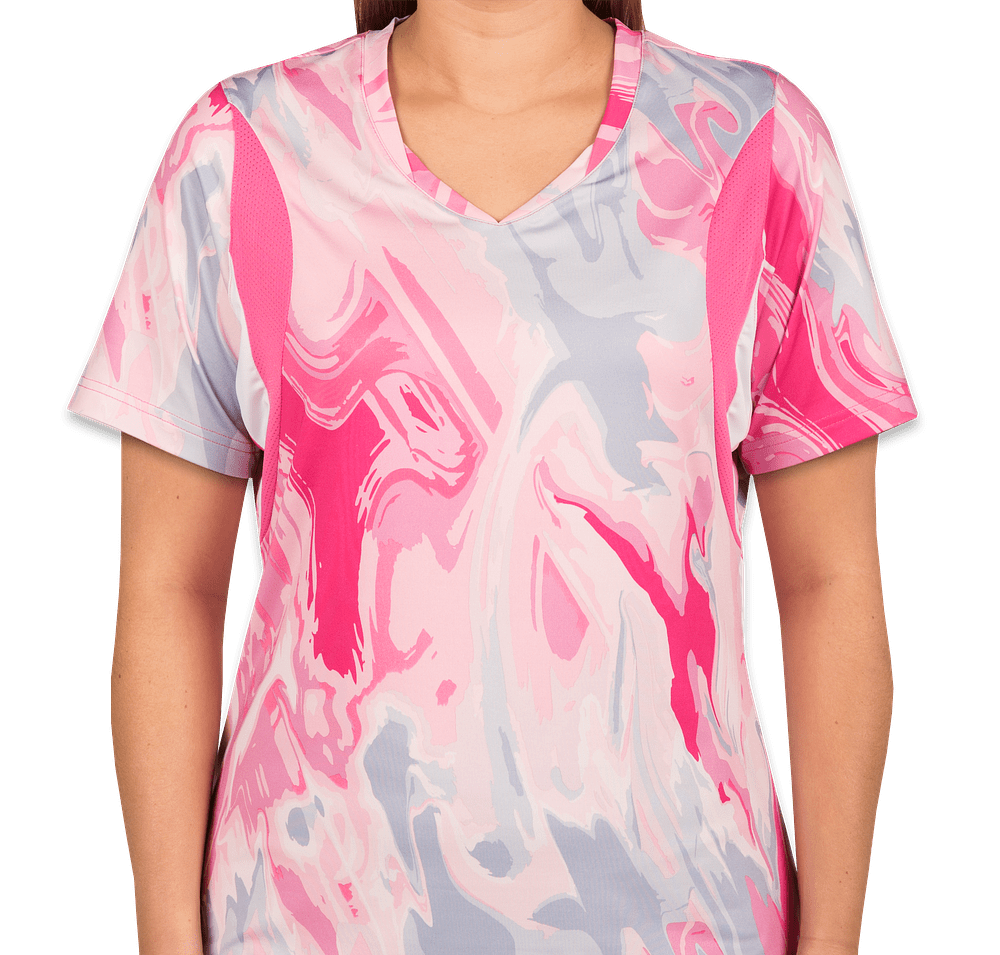 Canada - Team 365 Ladies Pink Swirl Performance Jersey-default