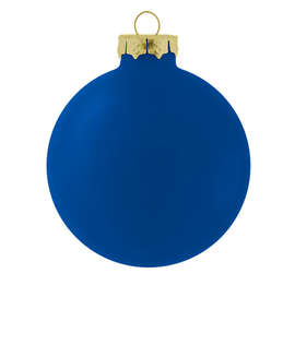 Glass Ball Tree Ornament - Color: Gloss Blue