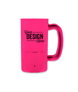 14 oz. Plastic Beverage Mug - Color: Neon Pink