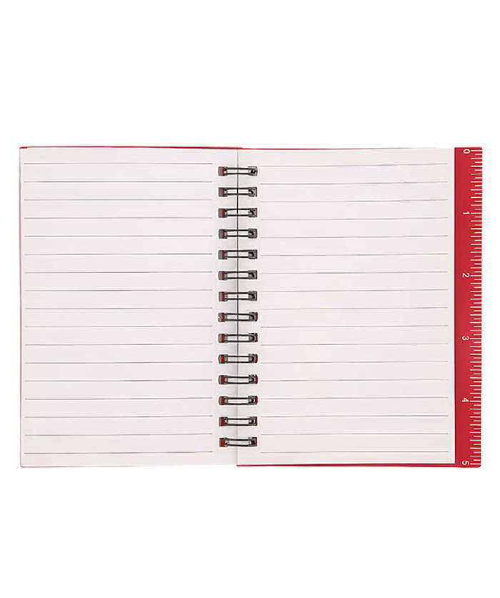 All-In-One Hard Cover Mini Spiral Notebook with Pen
