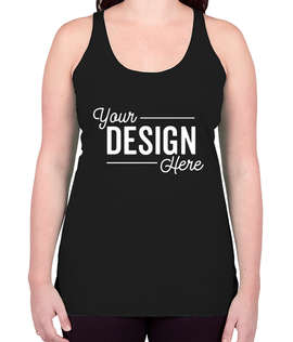 Bella + Canvas Women's Tri-Blend Racerback Tank - Color: Solid Black Tri-Blend