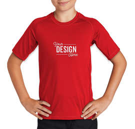 Sport-Tek Youth Rash Guard Shirt - Color: True Red