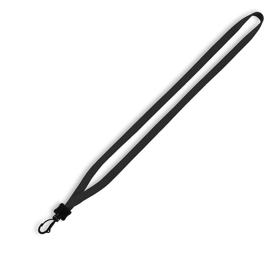 1/2" Cotton Lanyard with Plastic Clamshell and Swivel Snap Hook