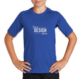 Sport-Tek Youth Rash Guard Shirt - Color: True Royal