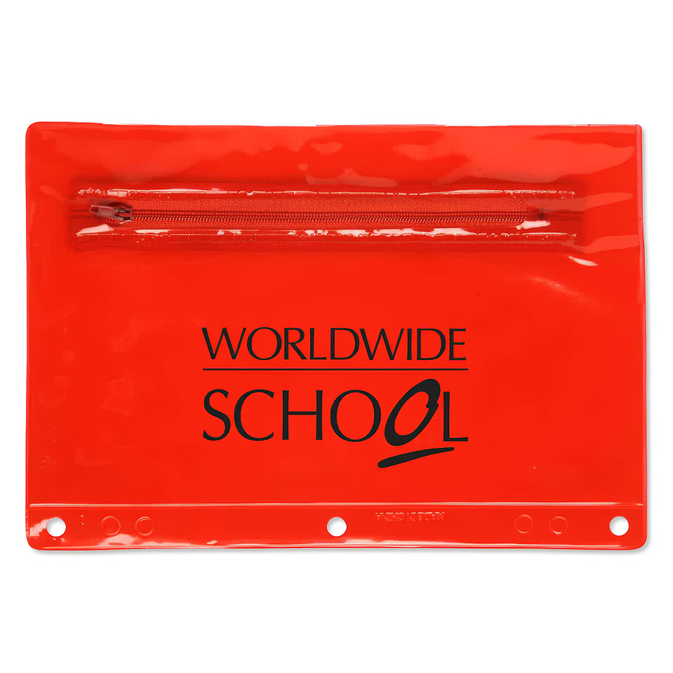 Translucent Zippered Pencil Case