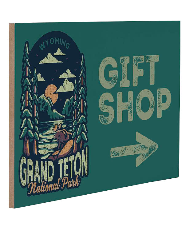 Full Color 8" x 12" Wood Wall Print