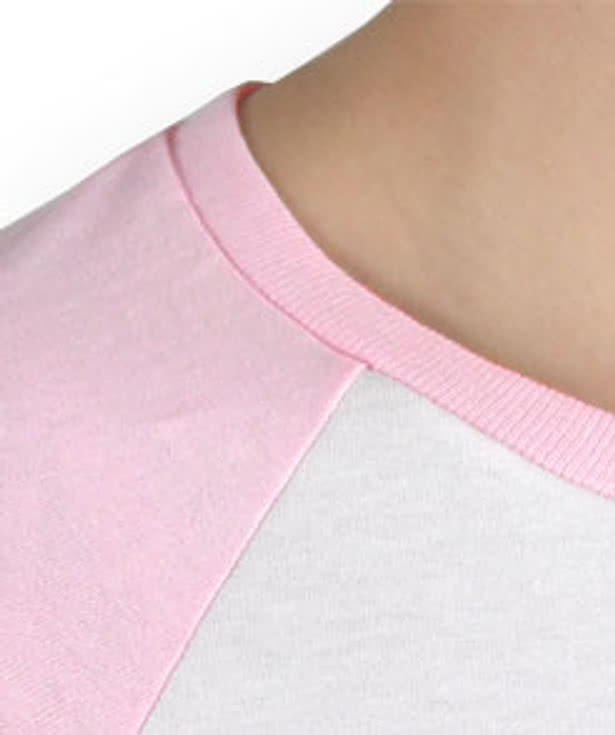 Hanes Ladies 3/4 Sleeve Raglan T