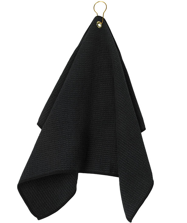 Grommeted Waffle Microfiber Golf Towel