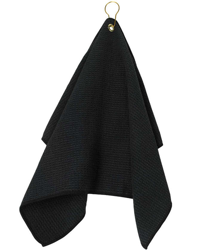 Grommeted Waffle Microfiber Golf Towel