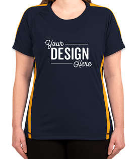 Canada - ATC Women's Competitor Colorblock Performance Shirt - Color: True Navy / Gold
