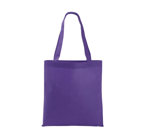 Full Color Poly Pro Flat Tote Bag in Purple