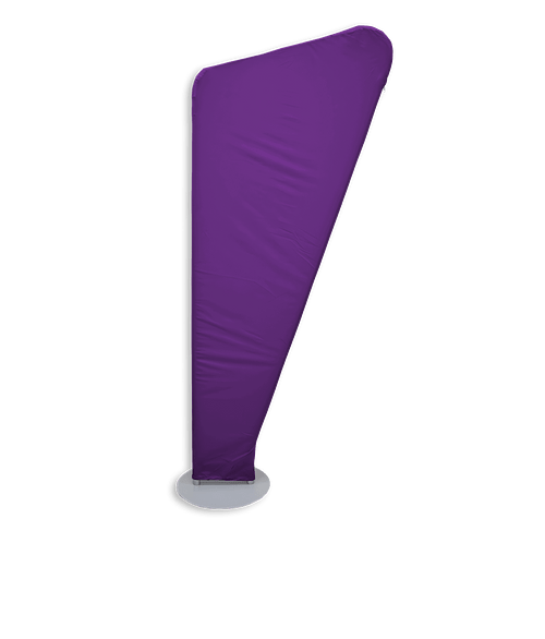 Full Color 35.75" x 79.6" EuroFit Angle Banner Display Kit in Team Purple