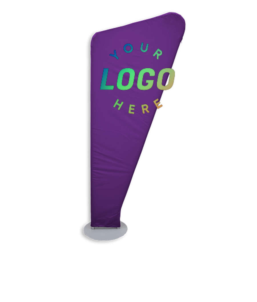 Full Color 35.75" x 79.6" EuroFit Angle Banner Display Kit in Team Purple