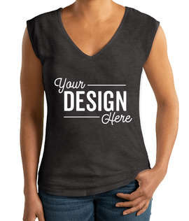 Next Level Women's Slim Fit Festival V-Neck Tank - Color: Charcoal