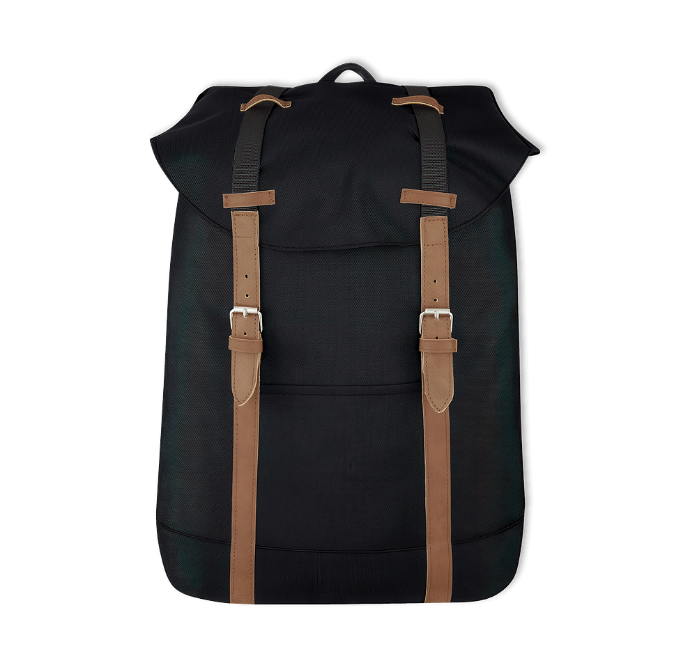 Flap Drawstring Backpack-default