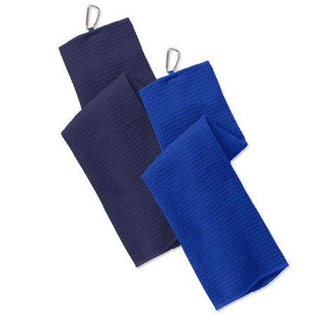 Port Authority Embroidered Waffle Microfiber Golf Towel custom logo tournament