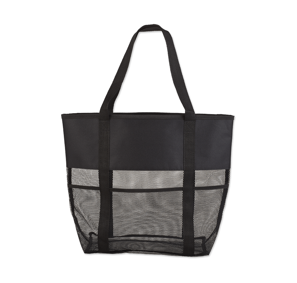 Full Color Large Mesh Beach Utility Tote Bag-default
