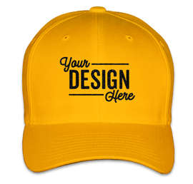 Yupoong Twill Flexfit Hat - Color: Gold