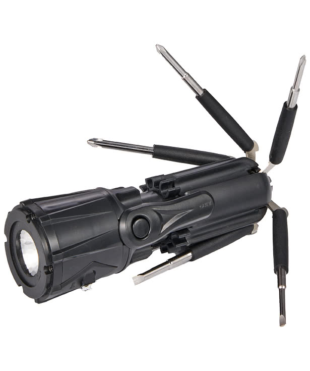 Recycled Spidey 10-in-1 Screwdriver Flashlight