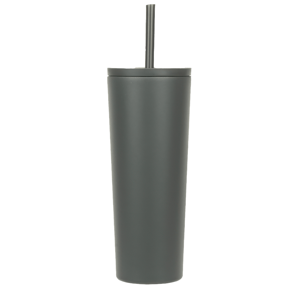 Full Color 24 oz. Bradford Stainless Steel Insulated Tumbler with Straw-default