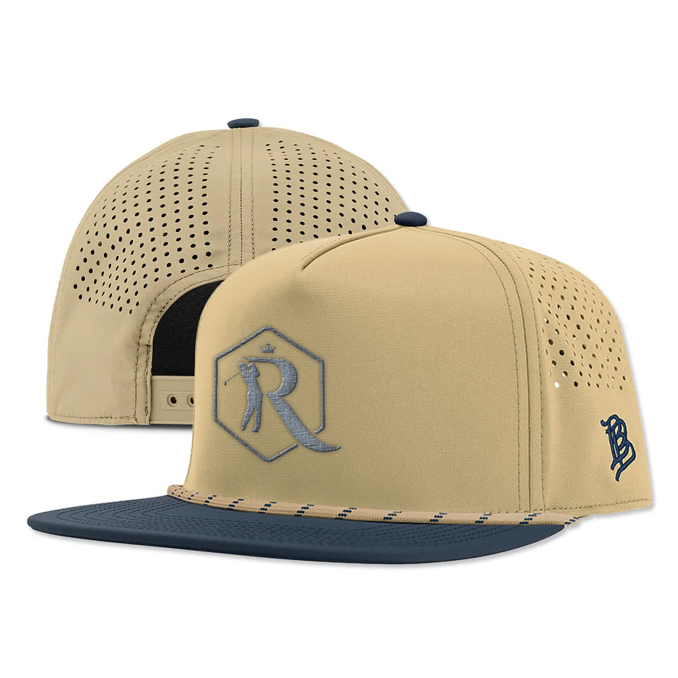 Branded Bills Bare Rope Flat UPF 50+ Performance Baseball Hat