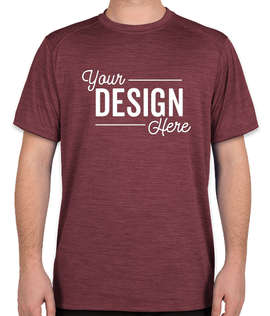 Augusta Tonal Heather Performance Shirt - Color: Maroon