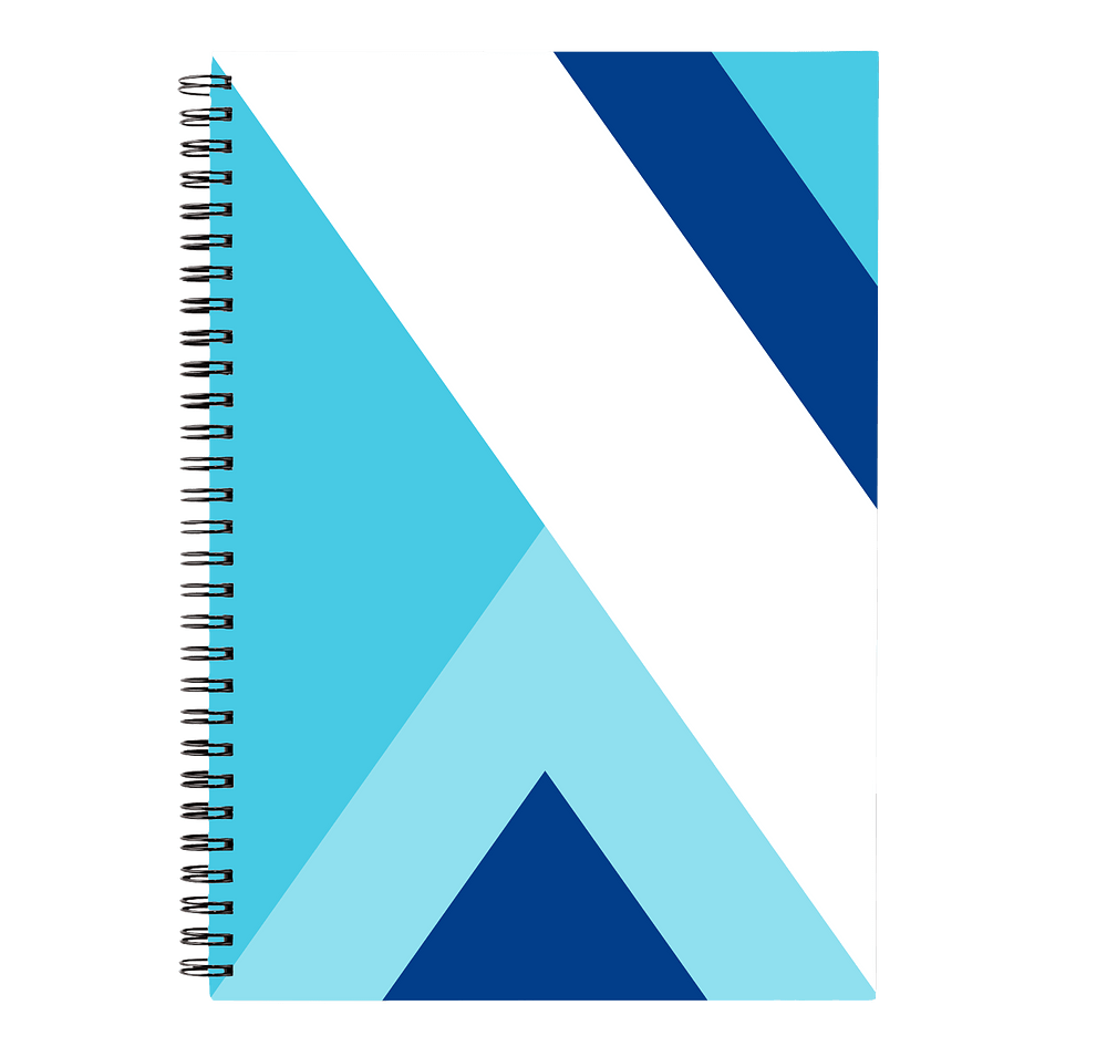 Abstract Linear JournalBooks ® Spiral Notebook-default