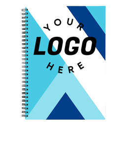 Abstract Linear JournalBooks ® Spiral Notebook - Color: Blue