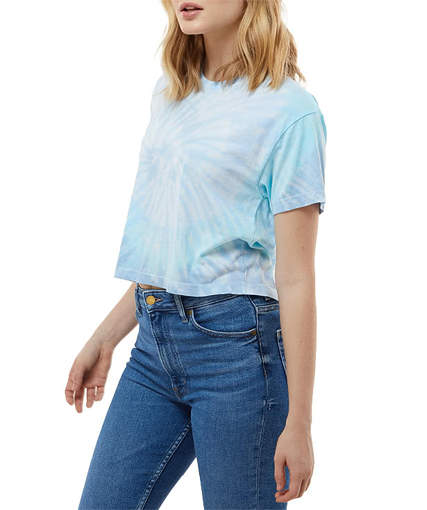 cropped tie dye t shirt