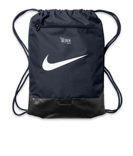 Nike Brasilia Recycled Drawstring Bag - Color: Midnight Navy