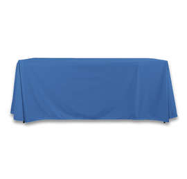 Full Color 6' Poplin Throw Tablecloth - Color: Cobalt