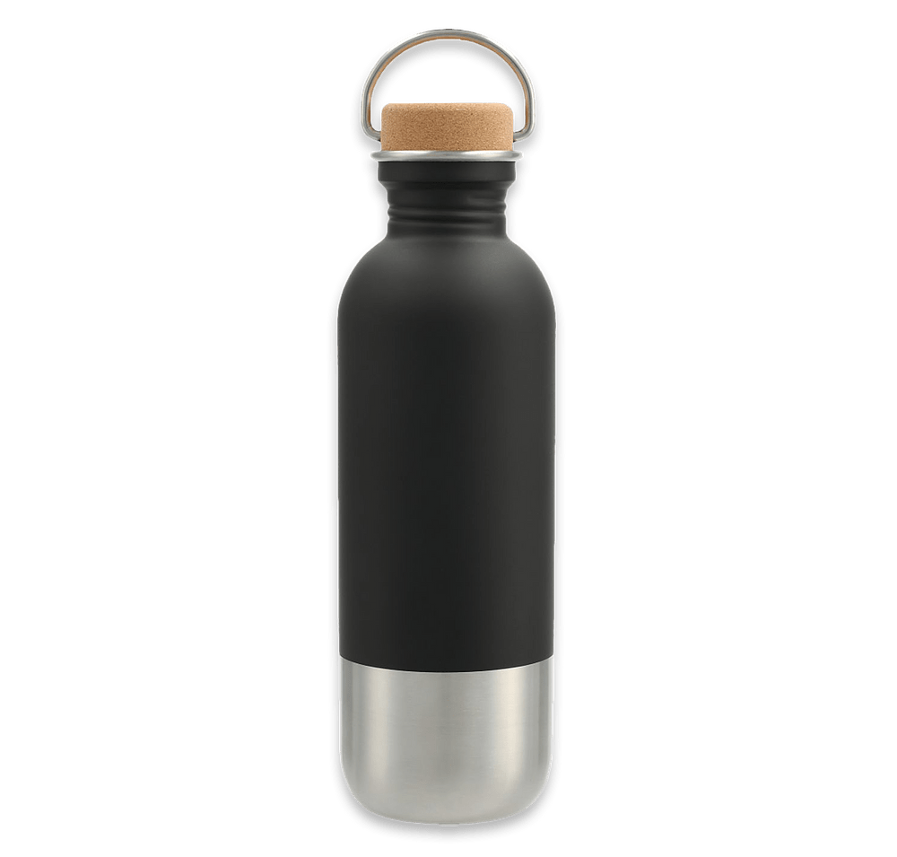 27 oz. Lagom Stainless Steel Water Bottle with Cork Lid-default