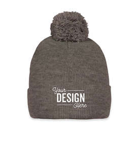 Sportsman Pom Pom Beanie - Color: Dark Heather Grey
