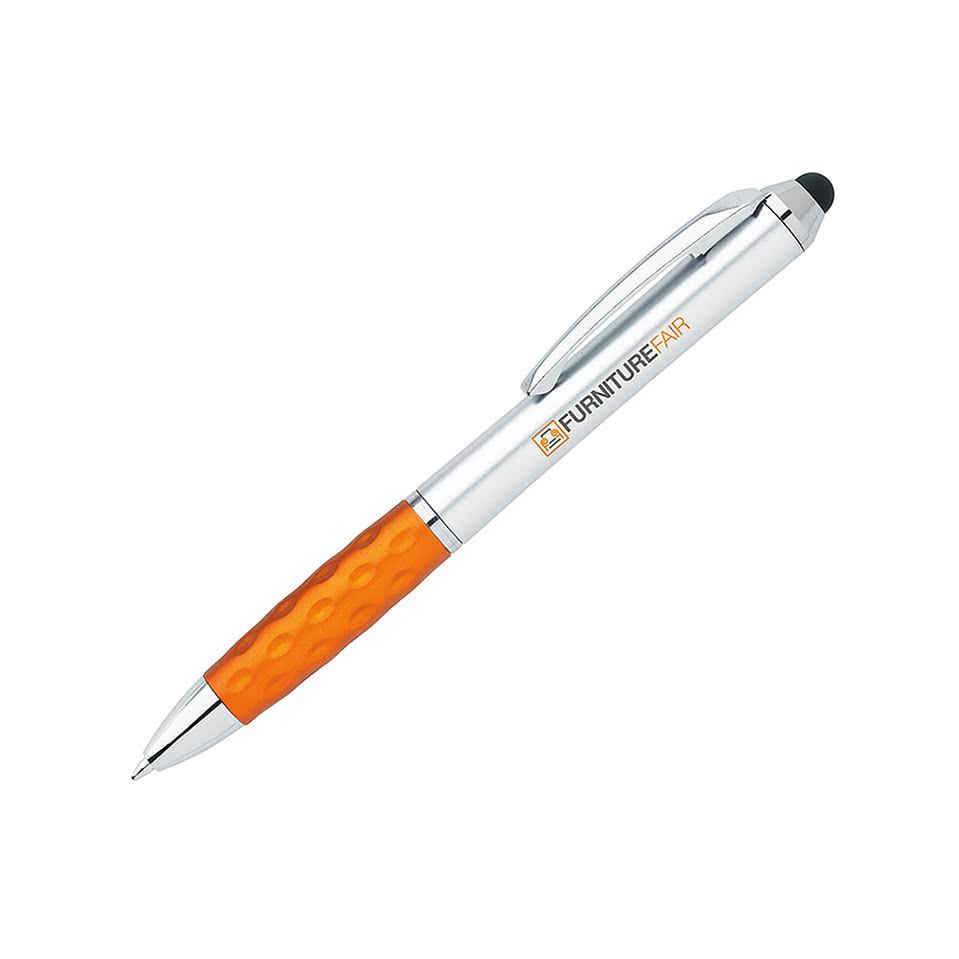 Tev Silver Stylus Pen (black ink)