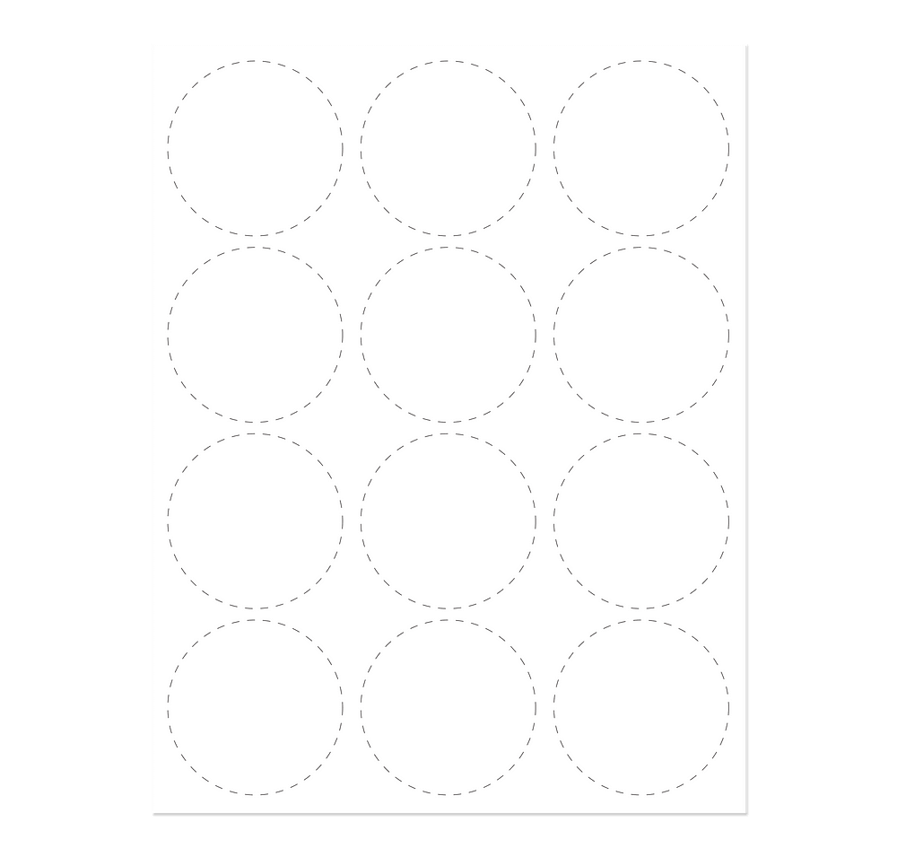 Full Color 2.5 in. Circle Sticker Sheet (12 stickers/sheet)-default