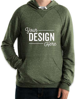 Jerzees Snow Heather French Terry Pullover Hoodie - Color: Military Green