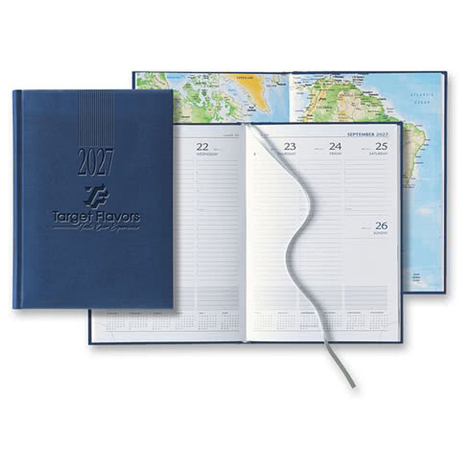 Castelli Debossed Tucson Medio Weekly Planner in Green
