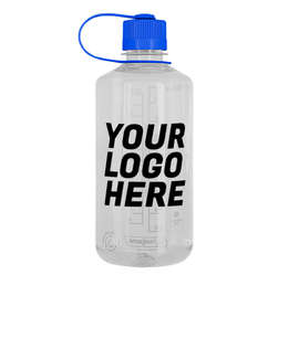 Nalgene 32 oz. Sustain Tritan Narrow Mouth Water Bottle - Color: Clear / Blue