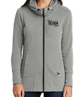 New Era Women's Tri-Blend Zip Hoodie - Color: Shadow Grey Heather