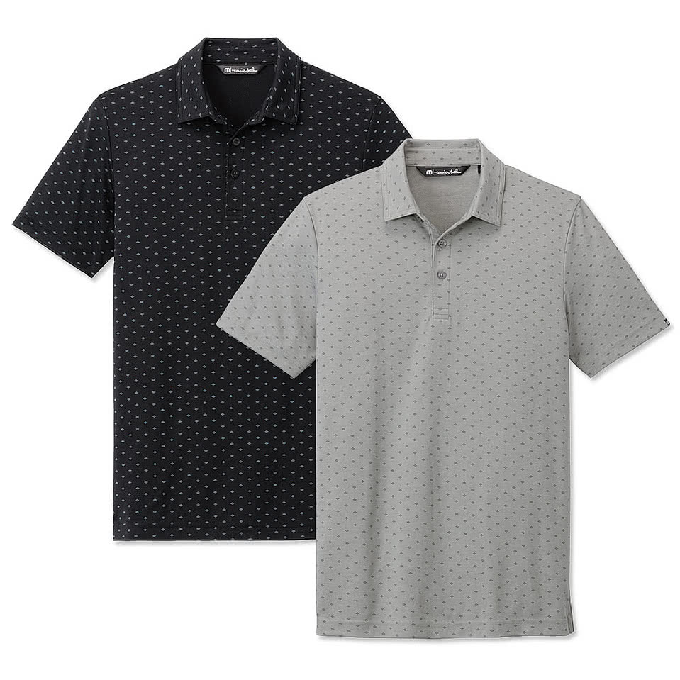 TravisMathew Oceanside Geo Stretch Performance Polo - Printed