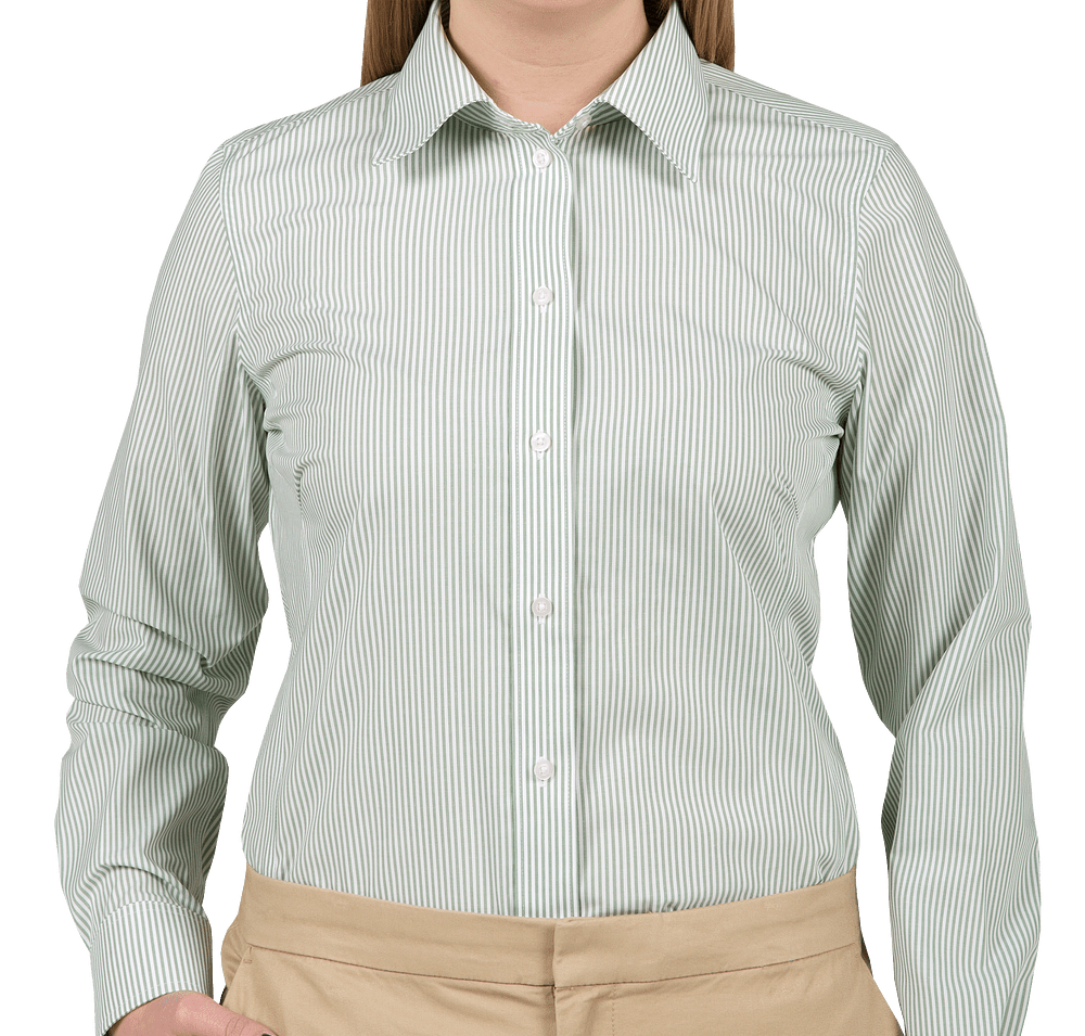 Devon & Jones Women's Banker Stripe Dress Shirt - Printed-default