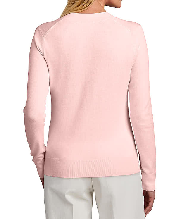 Brooks Brothers Women’s Cotton Stretch V-Neck Sweater