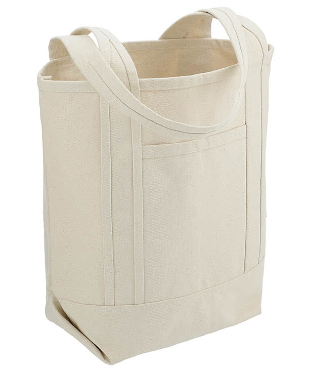 Large Recycled Cotton Canvas Tote Bag