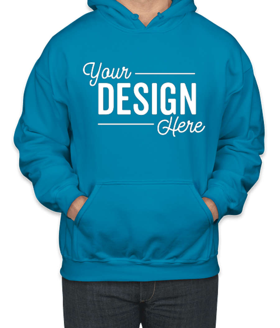 Gildan Midweight 50/50 Pullover Hoodie in Sapphire