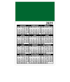 Full Color Calendar Magnet - .036" - Color: Kelly Green