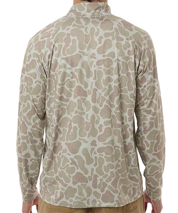 HUK Airweight KC Pattern Performance Quarter Zip Pullover