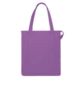 Hercules Zippered Insulated Grocery Tote Bag - Color: Purple